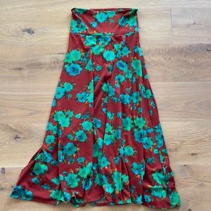 Lularoe floral maxi skirt